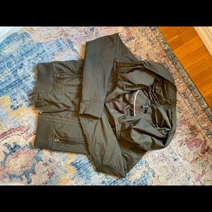 7 for all Mankind army green Bomber jacket with half-hood. Super cute! size M
